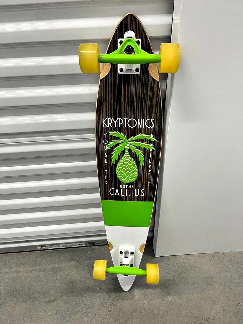 Kryptonics Yobbler Cali Us Skateboard Green